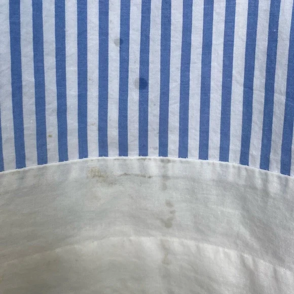 Janie and jack Kids dress size 2t light blue strips with and bow - Picture 3 of 5